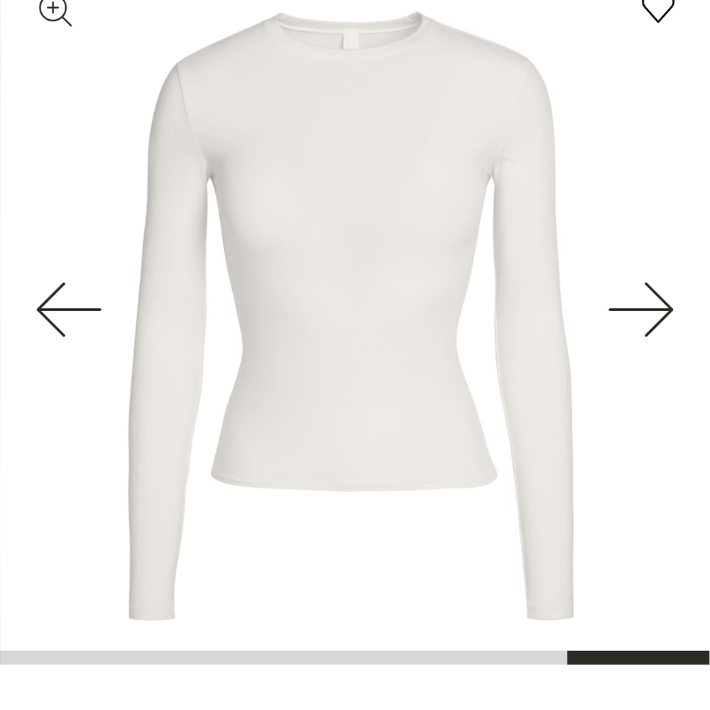 NWT SKIMS Cotton Jersey Long Sleeve T-Shirt